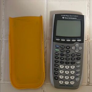 Texas Instruments TI-84 Plus Silver Edition Calculator with Yellow Cover